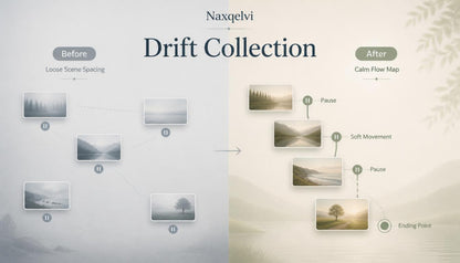 Comparison of 'Before' and 'After' design changes for Naxqveli Drift Collection
