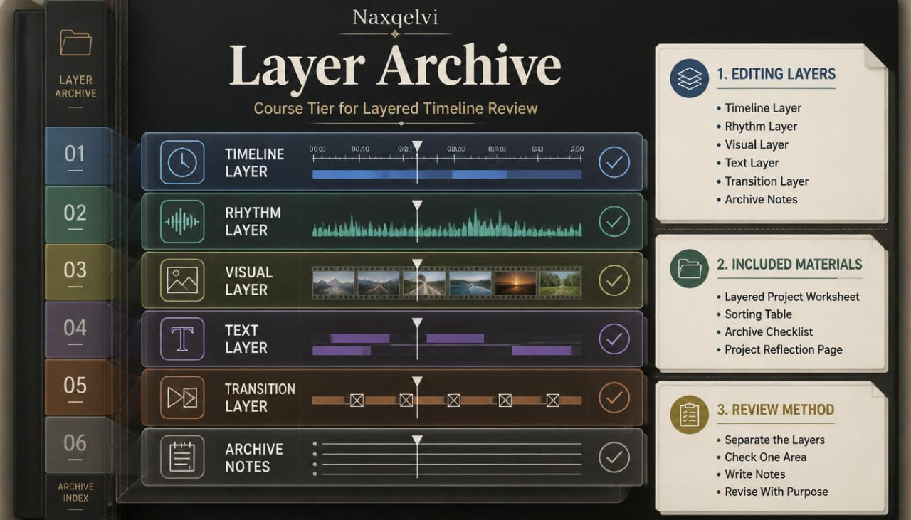 Naxquelvi Layer Archive software interface with layers and review methods displayed.