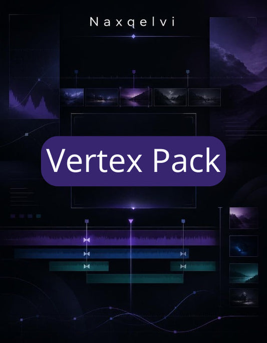 Naxqelvi Vertex Pack with purple and blue graphics on a dark background